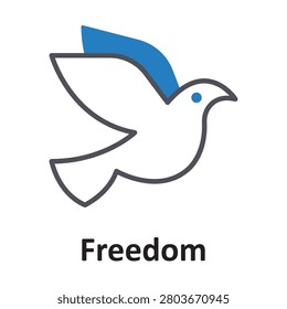 Freedom  Vector Icon which can easily modify or edit

