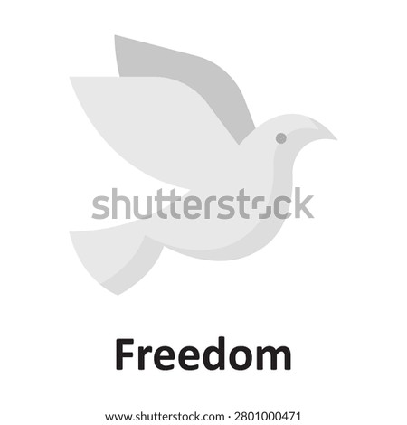 Freedom  Vector Icon which can easily modify or edit

