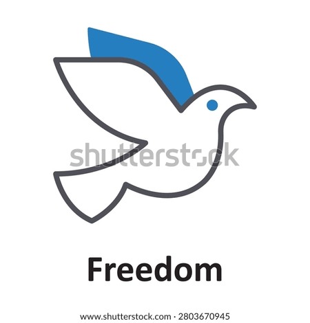 Freedom  Vector Icon which can easily modify or edit

