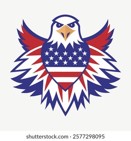  Freedom's guardian: eagle in national colors