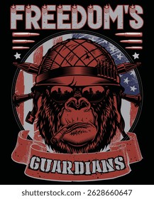 Diseño gráfico del Vector de los Guardianes de las Libertades