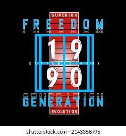 freedom,slogan tee typography graphic design for print t shirt,vector illustration art