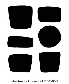 Freeform abstract shapes for text background. Fluid shape design element.