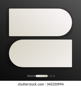 Freeform blank business card template