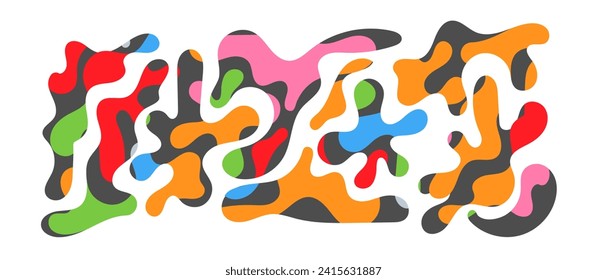 Freeform blob shapes. Abstracts amoeba shapes, freeform organic elements