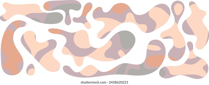 Freeform blob shapes. Abstracts amoeba shapes, freeform organic elements