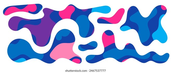 Freeform blob shapes. Abstracts amoeba shapes, freeform organic elements