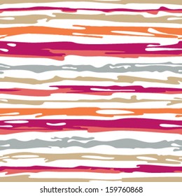 Freeform Hand Drawn Stripes Seamless Background Pattern