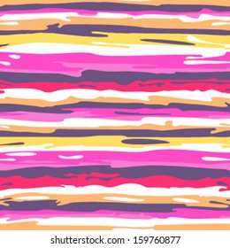 Freeform Hand Drawn Stripes Seamless Background Pattern