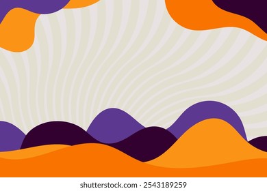 Freeform illustration template seamless pattern.