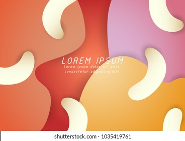 freeform shape and gradient melted abstract background for presentation,website banner,wallpaper,vector illustration