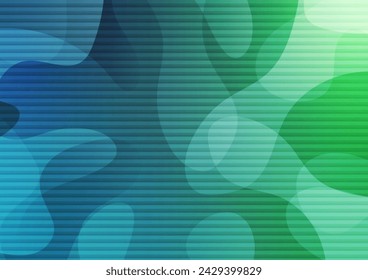Freeform soft line random light green graphic background. vector illustration.