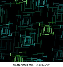 freehand abstract background with living materials , pattern, colored bright rainbow stripes in geometric order on a black background