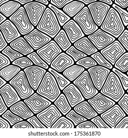 Freehand abstract seamless pattern, vector. Drawn by hand, doodle illustration for background