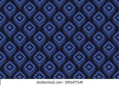 Patrón de forma geométrica de color azul manos libres.