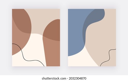 Freehand-boho-Hintergründe mit geometrischen Formen