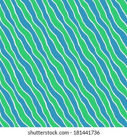 Freehand coloured abstract seamless pattern, vector. Endless doodle illustration for background, fabric, wrap paper