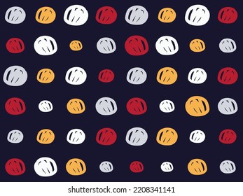 Freehand dot circle Drawing Aztec fabrics Seamless Pattern Design Geometric boho texture vector illustrations background.