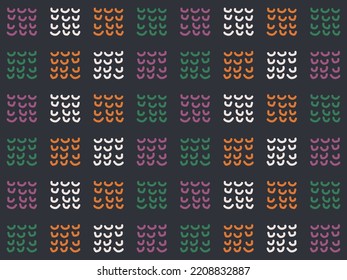 Tela de patrón de color de mano libre Diseño de patrón sin costura Alfombra de tela de tejido de origen azteca adorno textil boho chevron nativo.