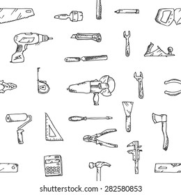 Freehand drawing building construction pattern, excellent vector illustration, EPS 10