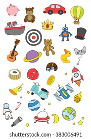 freehand drawing cartoon vector