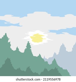 Dibujo a mano libre de arte vectorial de sombra natural