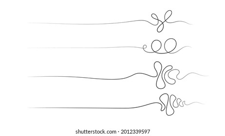 Freehand drawing organic wave elements background