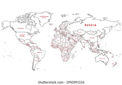 Freehand drawing world map sketch on white background. Vector illustration.

T