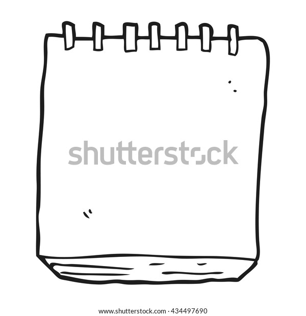 Freehand Drawn Black White Cartoon Note Stock Vector Royalty Free