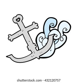 freehand drawn cartoon anchor