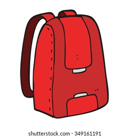 freehand drawn cartoon bag