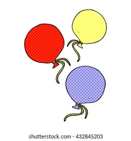 freehand drawn cartoon balloons