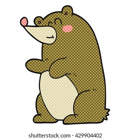 freehand drawn cartoon bear