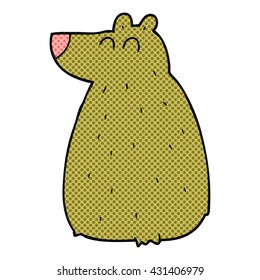 freehand drawn cartoon bear