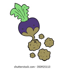 freehand drawn cartoon beet