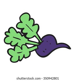freehand drawn cartoon beet