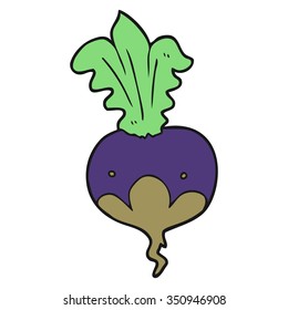 freehand drawn cartoon beet