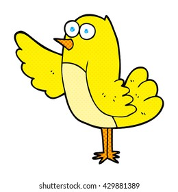 freehand drawn cartoon bird