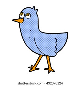 freehand drawn cartoon bird