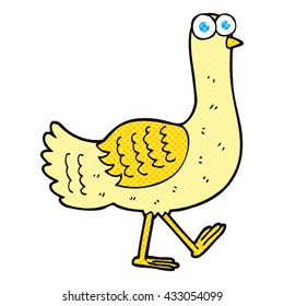 freehand drawn cartoon bird