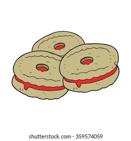 galletas de dibujos animados a mano libre