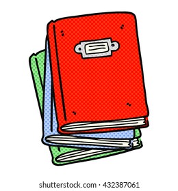 freehand drawn cartoon book
