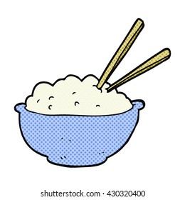 freehand drawn cartoon bowl of rice