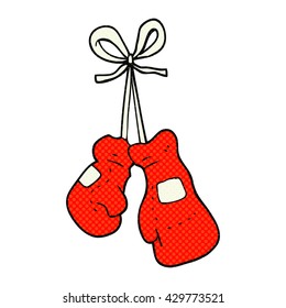 freehand drawn cartoon boxing gloves