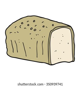 freehand drawn cartoon bread