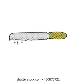 cuchillo de pan dibujado a mano libre