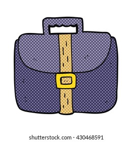 freehand drawn cartoon briefcase