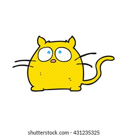 freehand drawn cartoon cat