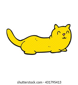 freehand drawn cartoon cat