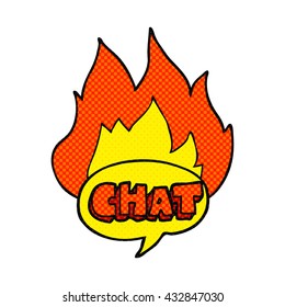 freehand drawn cartoon chat symbol